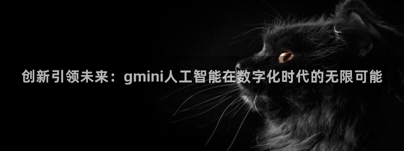 创新引领未来：gmini人工智能在数字化时代的无限可能