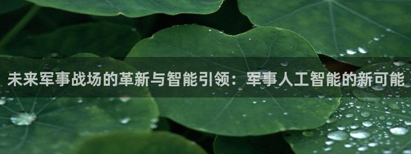 未来军事战场的革新与智能引领：军事人工智能的新可能