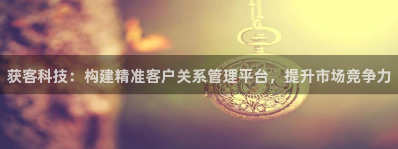 获客科技：构建精准客户关系管理平台，提升市场竞争力