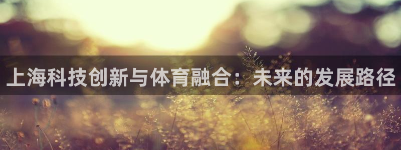 上海科技创新与体育融合：未来的发展路径